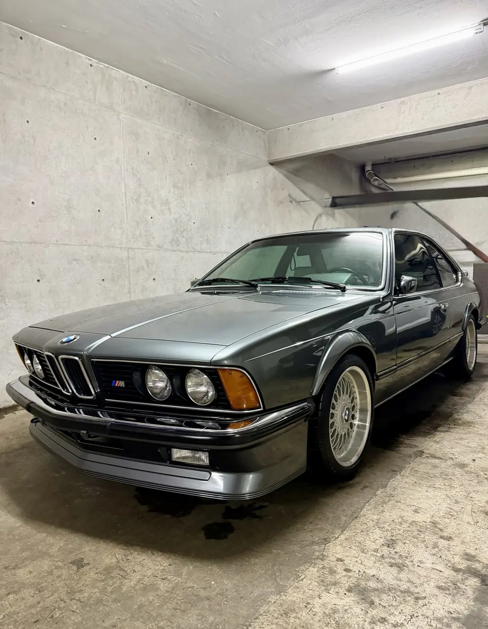BMW Serie 6 clásico después del detallado
